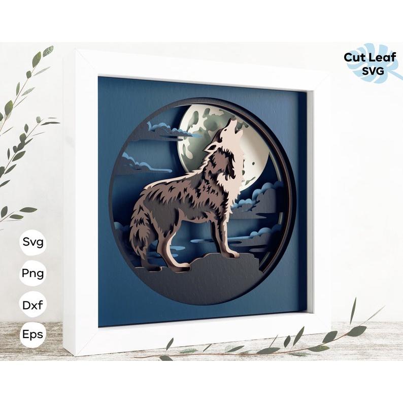 Tranh lắp ráp mẫu chó sói 2