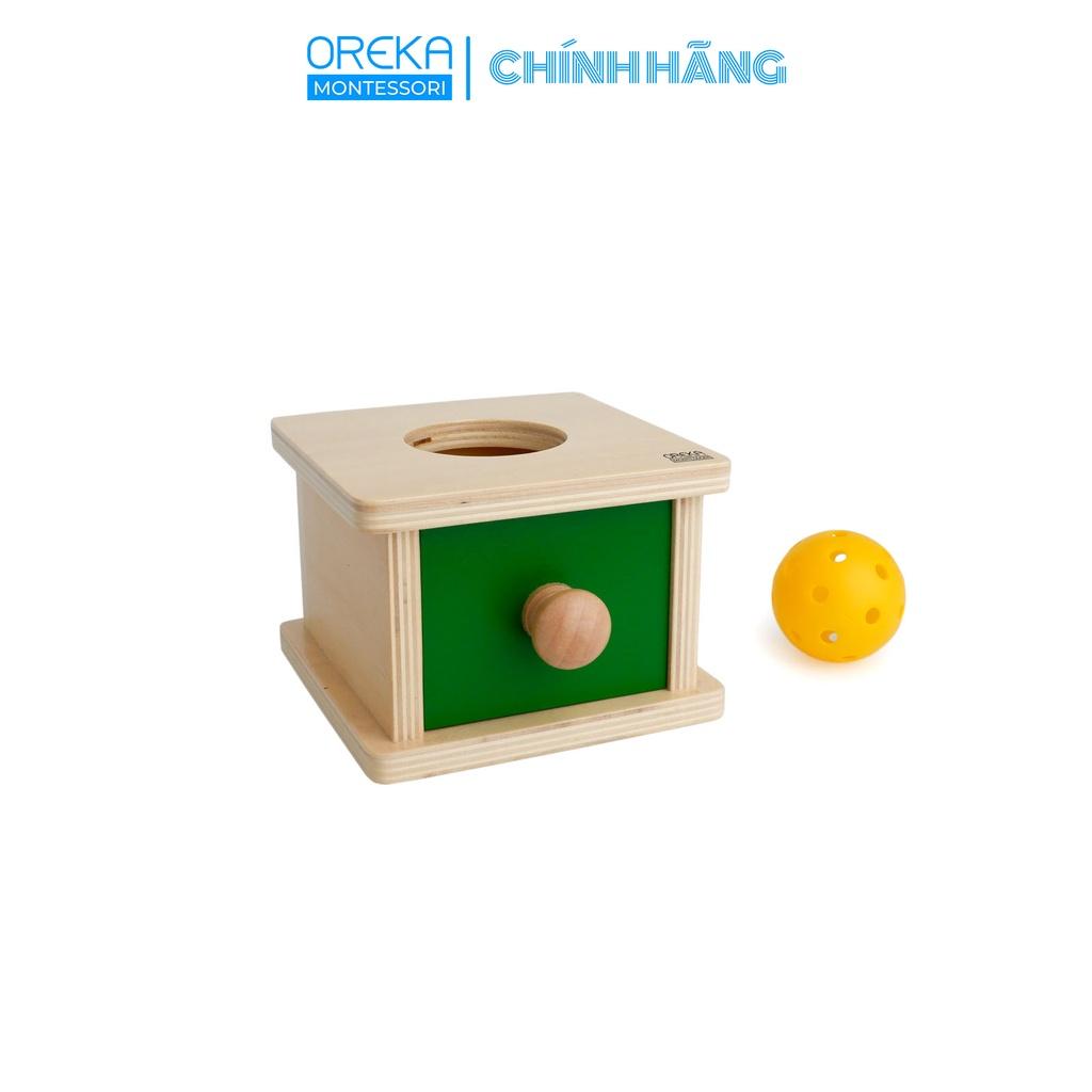 Đồ chơi trẻ em Oreka Montessori Hộp thả Khối cầu - 0120600