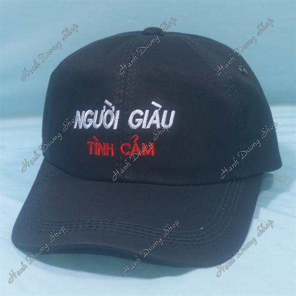 Set Nón Cặp Bucket & Cap Người Giàu Tình Cảm (NGT01);(NGK01) - Combo Người Giàu Tình Cảm