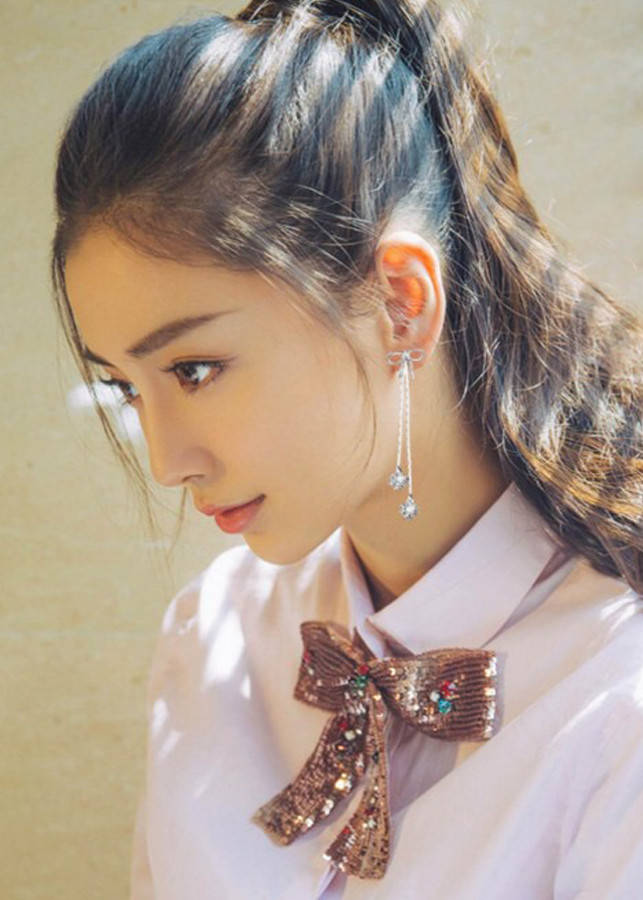 Bông Tai Bạc Ý S925 Hình Nơ Đính Đá BT60