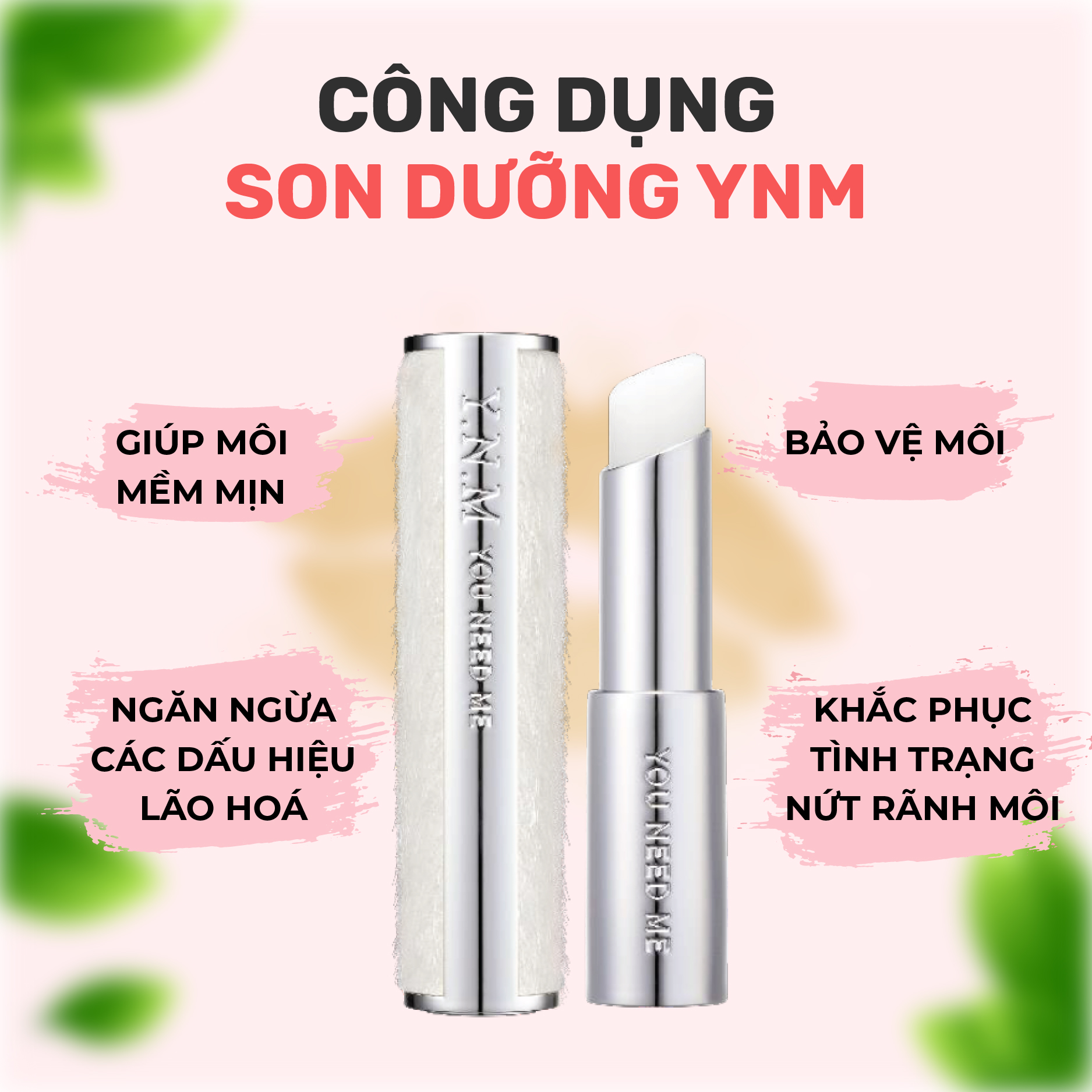 Son dưỡng môi không màu YNM Natural Melting Honey Lip Balm Không Màu 3g