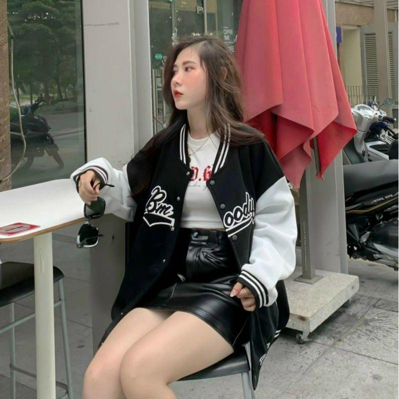 Áo khoác bomber unisex, áo khoác cặp đôi Bmoody