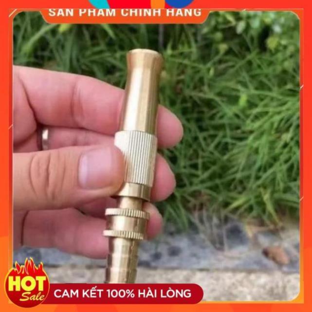 Đầu vòi xịt tăng áp mini Đầu vòi tăng áp đa năng bằng đồng tưới cây rửa xe cực mạnh 206587 tặng đai