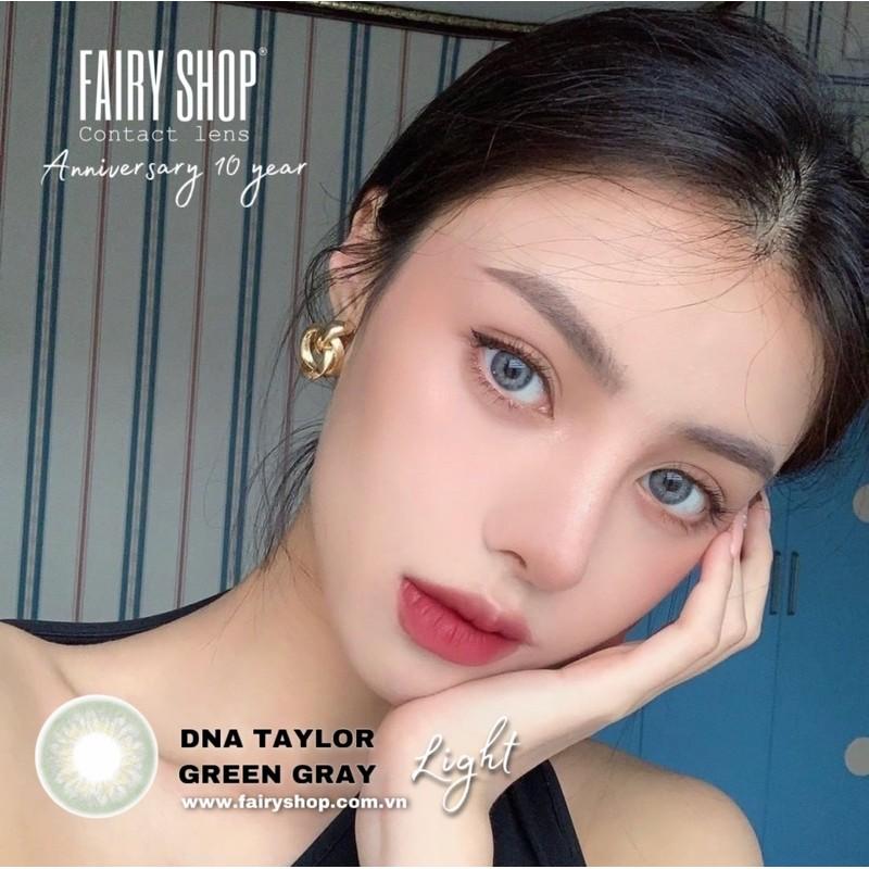 Kính Áp Tròng DNA TAYLOR GREEN GRAY light 14.0mm - Kính Áp Tròng FAIRY SHOP CONTACT LENS Độ 0 đến 6