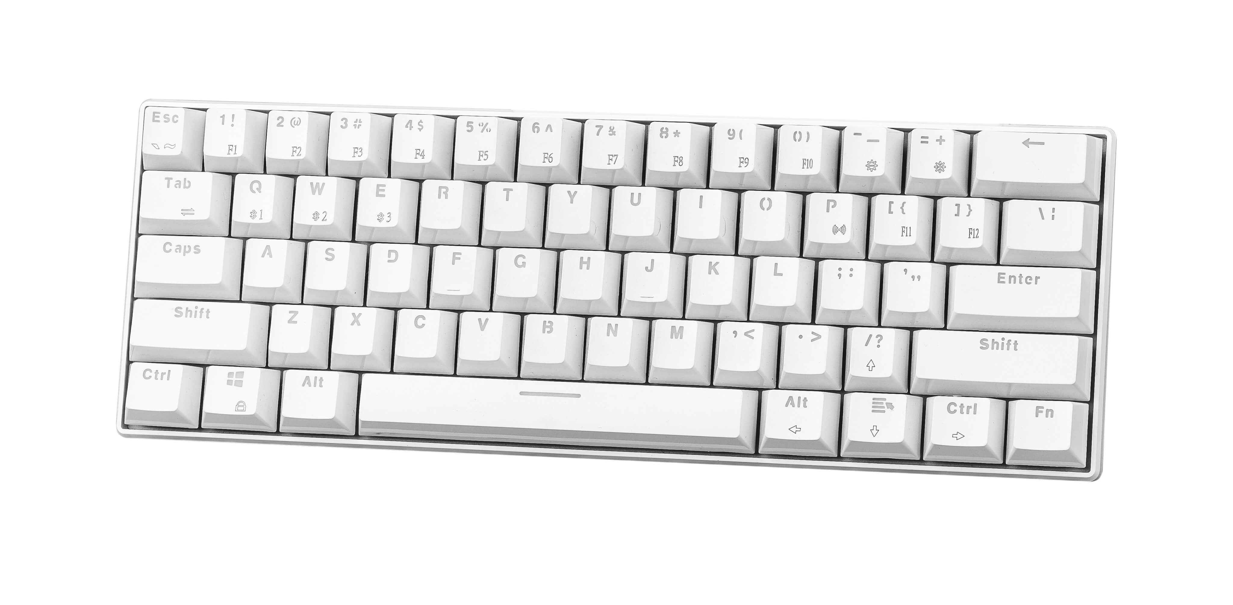 [Tặng Keycap Sao vàng] Bàn Phím Cơ Gaming Bluetooth E-Dra EK361W Màu Trắng - Hàng Chính Hãng