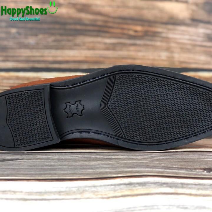 Giày Tây Nam Công Sở Happyshoes Da Bò Thật - HS09 tăng chiều cao 7cm