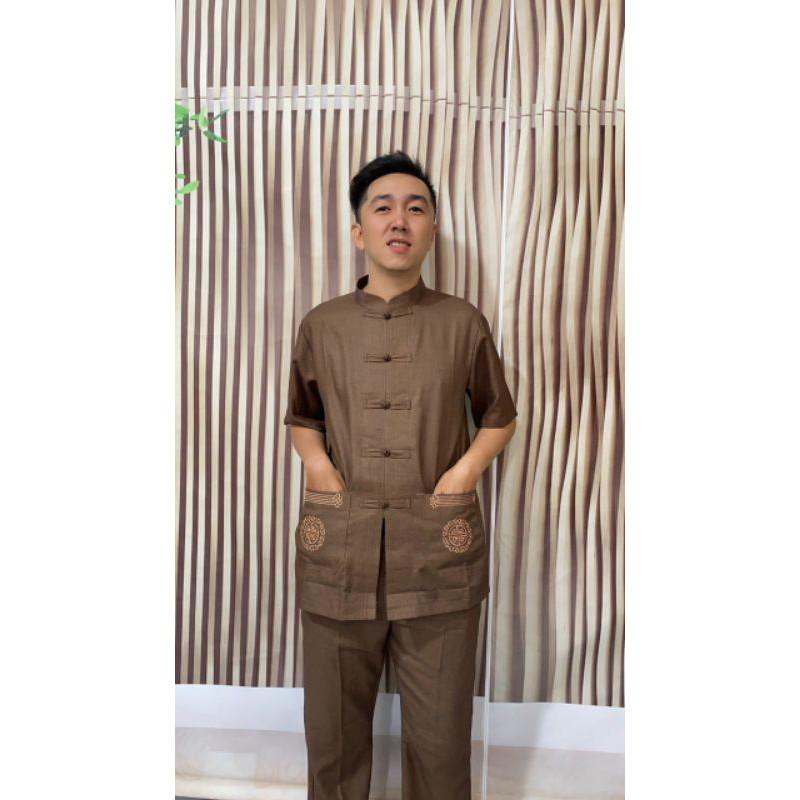 #đồ bộ đi chùa#mẫu nam vải ấn cao cấp