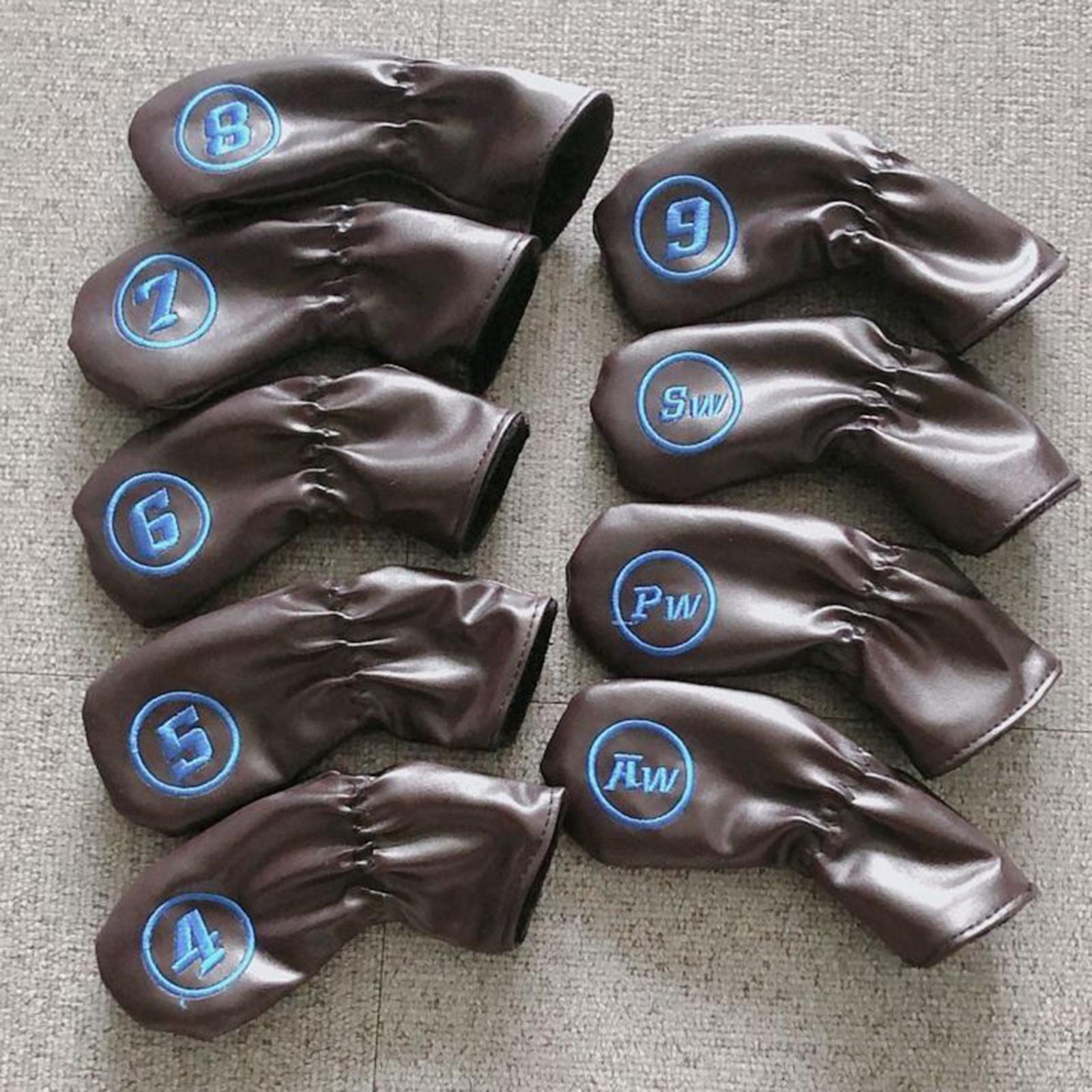 9 Pieces Golf Club Putter Cover Waterproof Universal Protective Headcover