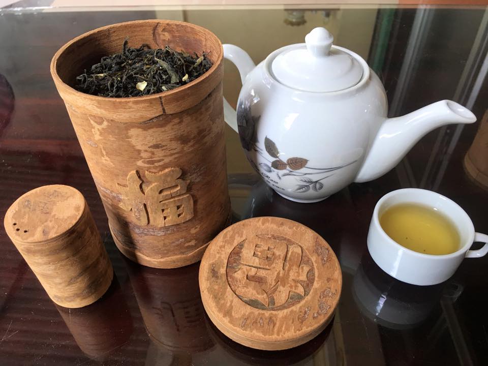 Hộp đựng trà bằng Vỏ Quế 15cm (Cinnamon box)