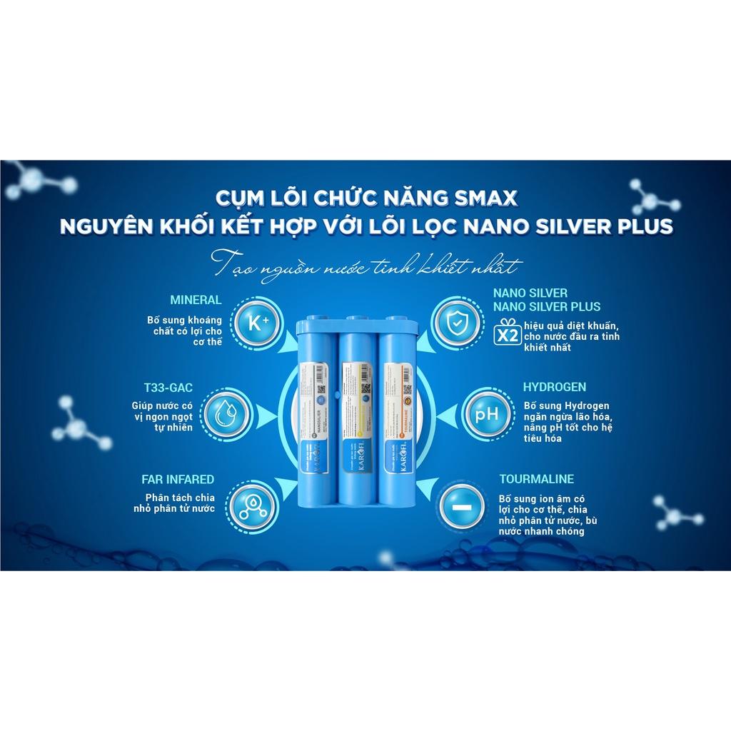 [TẶNG BỘ LÕI] Máy lọc nước nóng lạnh 11 lõi chính hãng Karofi KAD-D66, màng RO Mỹ, Bảo hành 36 tháng
