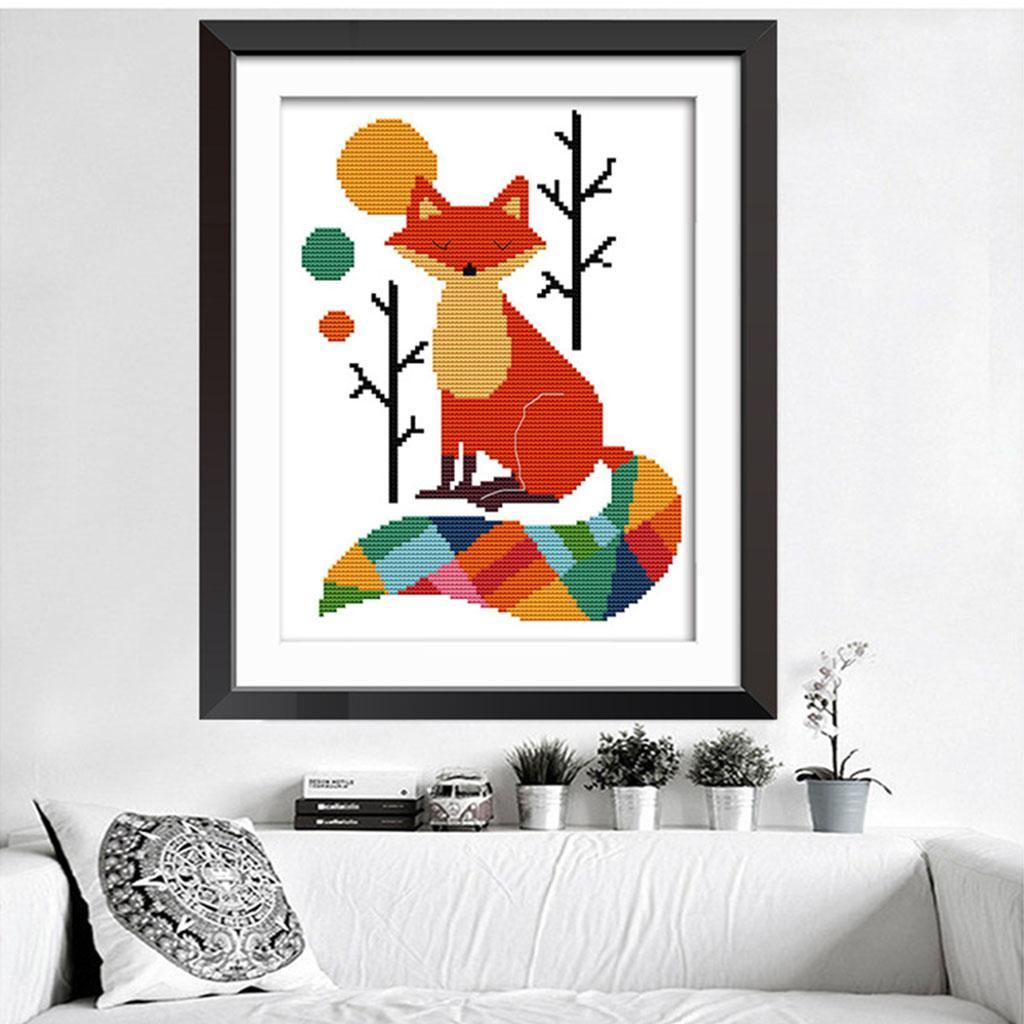 Colorful Lowrie - Stamped & Counted Cross Stitch Kits 11CT Embroidery Craft