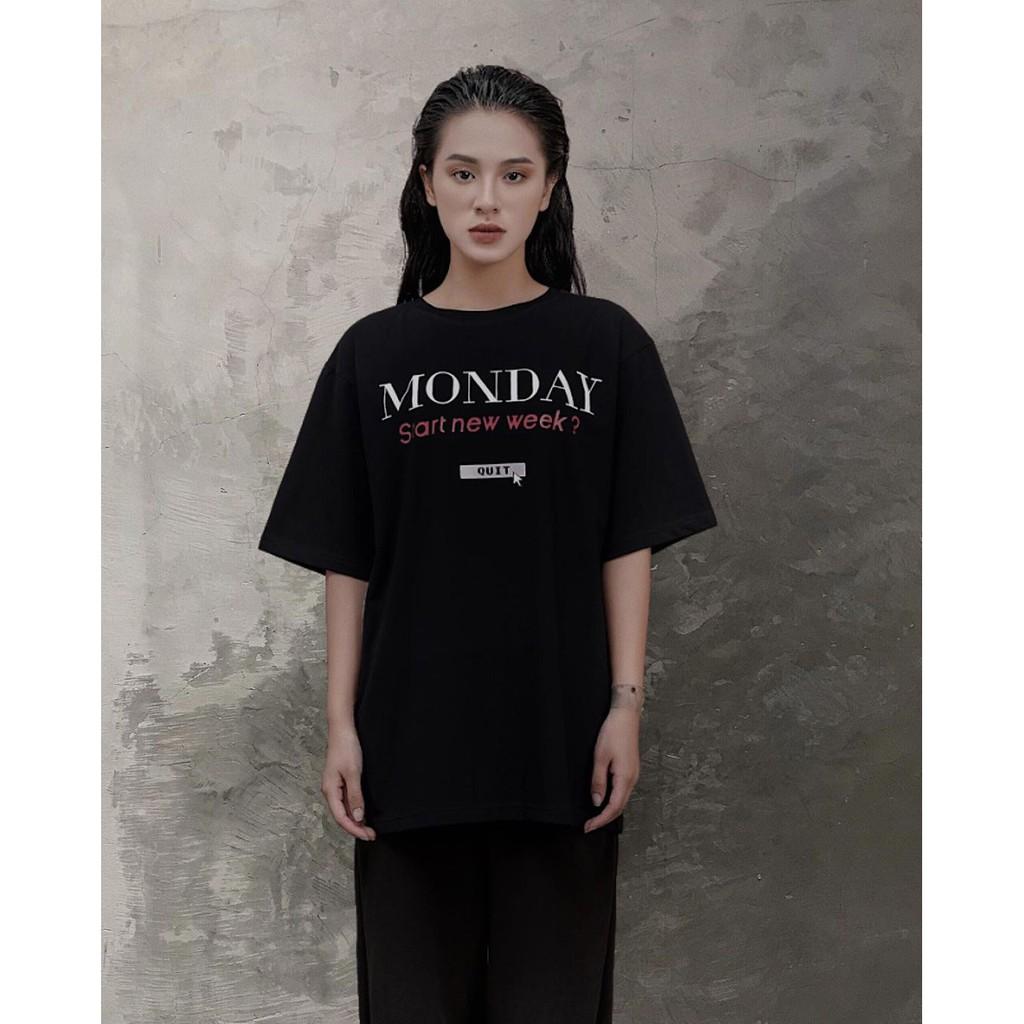 Áo thun nữ BLACKDOKI BASIC MONDAY , áo phông basic cá tính đơn giản tay lỡ dáng rộng M7