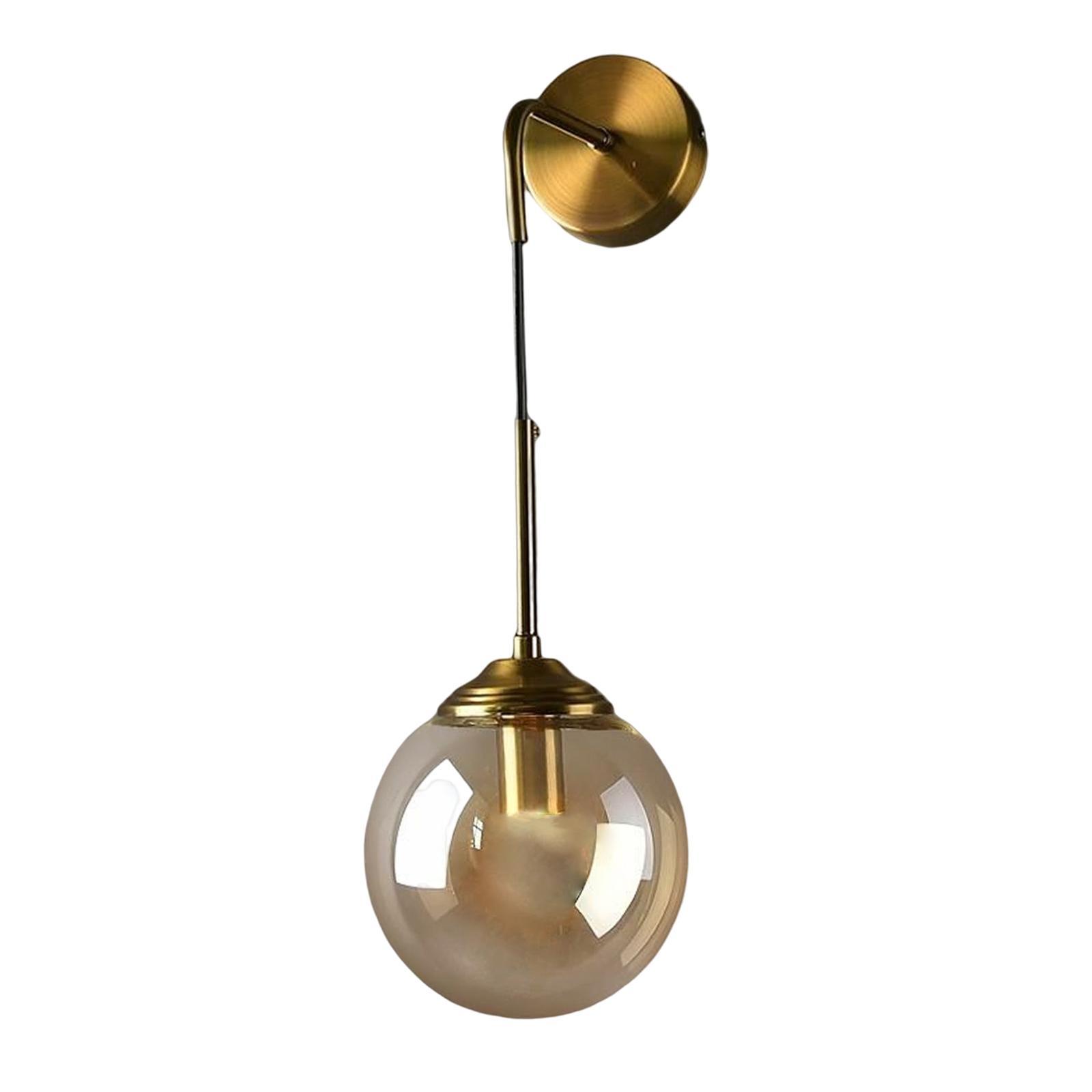 Glass Round Ball Shade Wall Sconce Wall Mount Lamp Fixtures Lighting Porch C