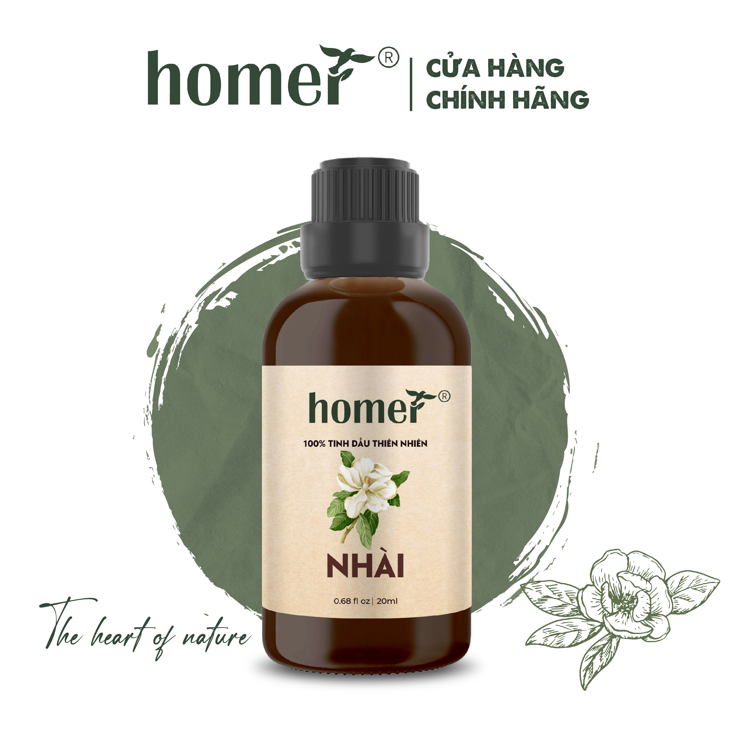 Tinh Dầu Hoa Nhài Homer 100ml - Chính Hãng, Đạt Chuẩn Kiểm Định Cao Cấp - Tinh Dầu Xông Thơm Phòng, Thư Giãn, Khử Mùi hiệu quả