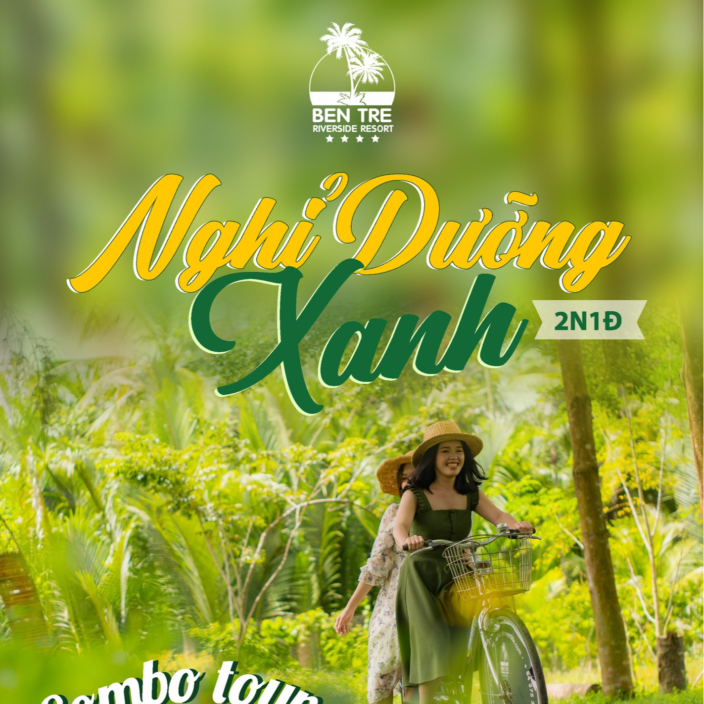 Trọn Gói 2N1D Nghỉ Dưỡng Xanh Tại Bến Tre RiverSide Resort. Bao Gồm Ăn Ba Bữa.