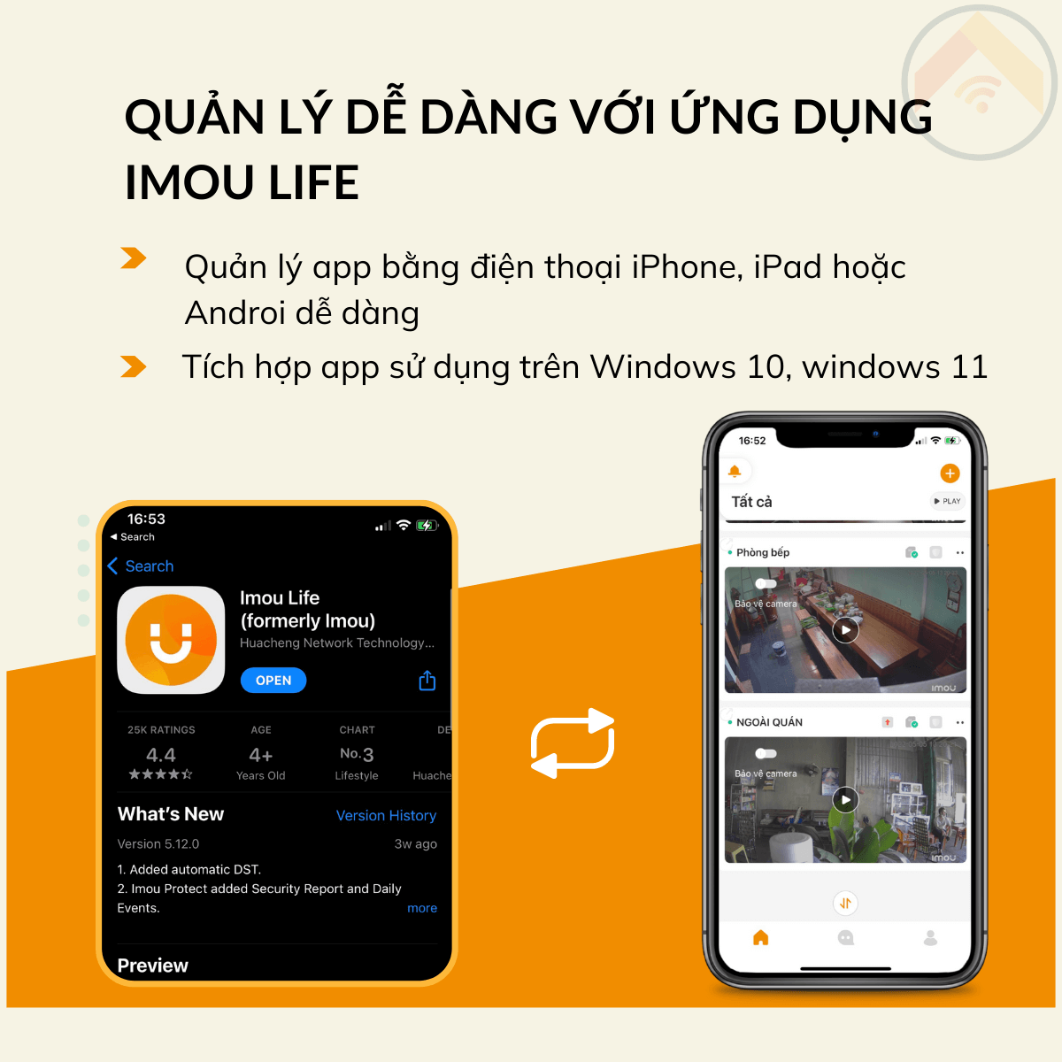 Hàng chính hãng Camera IMOU Ranger A22 Kèm thẻ nhớ 64GB 2MP (FullHD 1080P) Wifi H265 Xoay 360độ