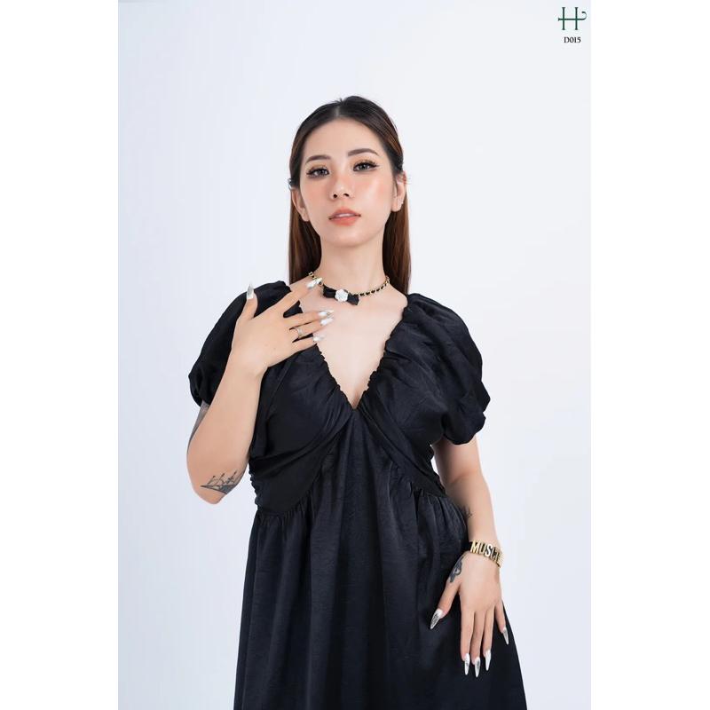 Đầm lụa form rộng suông-D15