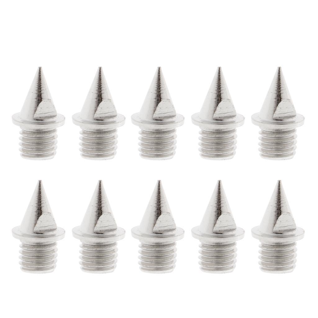 10pcs Carbon Steel Track and Field Pyramid Spikes Replacement with Plastic Spike Removing Wrench