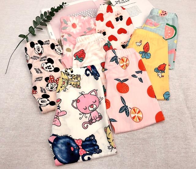 Quần legging dài chất cotton 4 chiều cho bé mẫu mới 2020