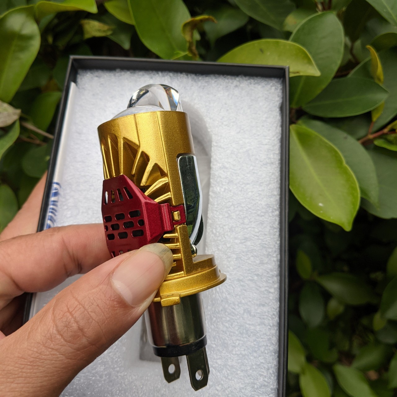 Đèn pha LED xe máy ô tô bi cầu MJ01 12v-80v 40W bản cải tiến có trợ pha LAZE siêu sáng lắp các xe hàng víp xem video, đồ chơi xe máy