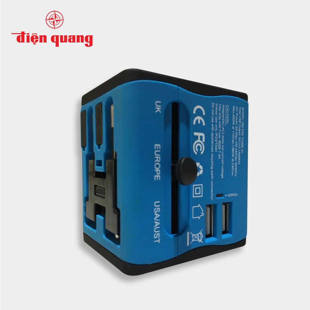 Ổ cắm du lịch Điện Quang ĐQ ESK TV06B 2U