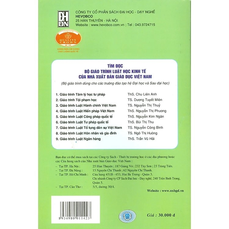 Sách - Giáo Trình Luật Hôn Nhân Và Gia Đình Việt Nam
