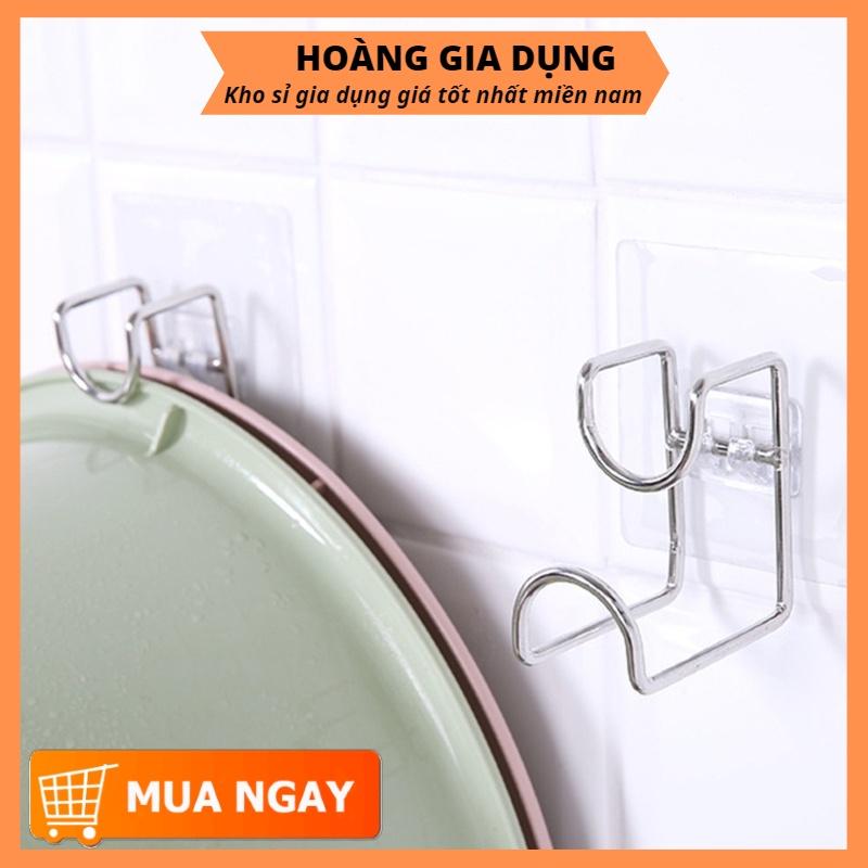 Móc Treo Chậu Dán Tường Inox Treo Dao Thớt Đa Năng H087
