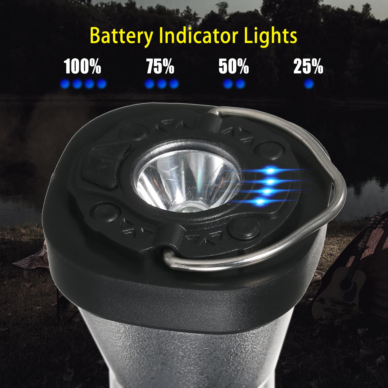 YSANAM USB Rechargeable Flashlight Waterproof Camping Tent Light Magnetic Work Light with Tripod for Outdoor Camping Emergency