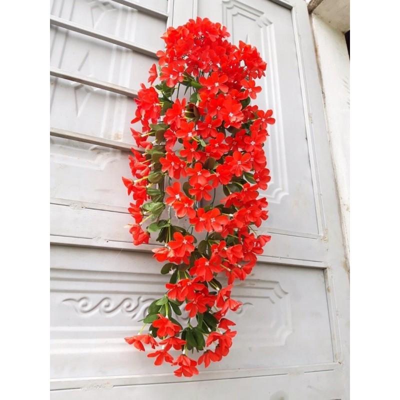 Hoa giả Hoa lụa - Chùm hoa đỗ quyên treo tường