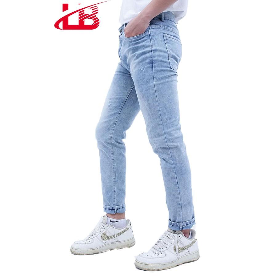 Quần jean nam LB co giãn cào nhẹ, phom body, DNHQ8765