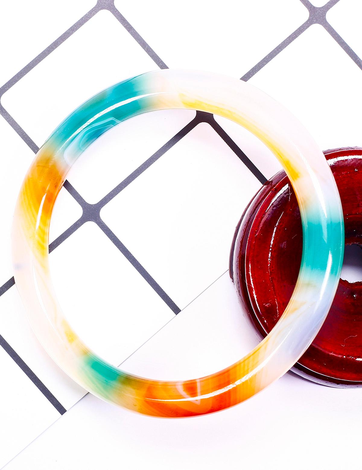 Vòng tay đá mã não tam tài ni 58 - Ngọc Quý Gemstones