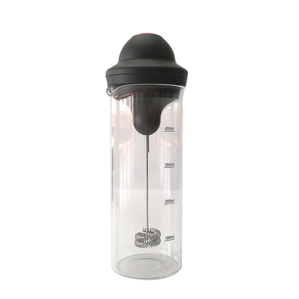 Handheld Electric Coffee Frother Cup 400ml Stainless Steel Foamer Bubbler Coffee Blender Kitchen Stirrer for Coffee Cappuccino Frappe Kitchen Tools