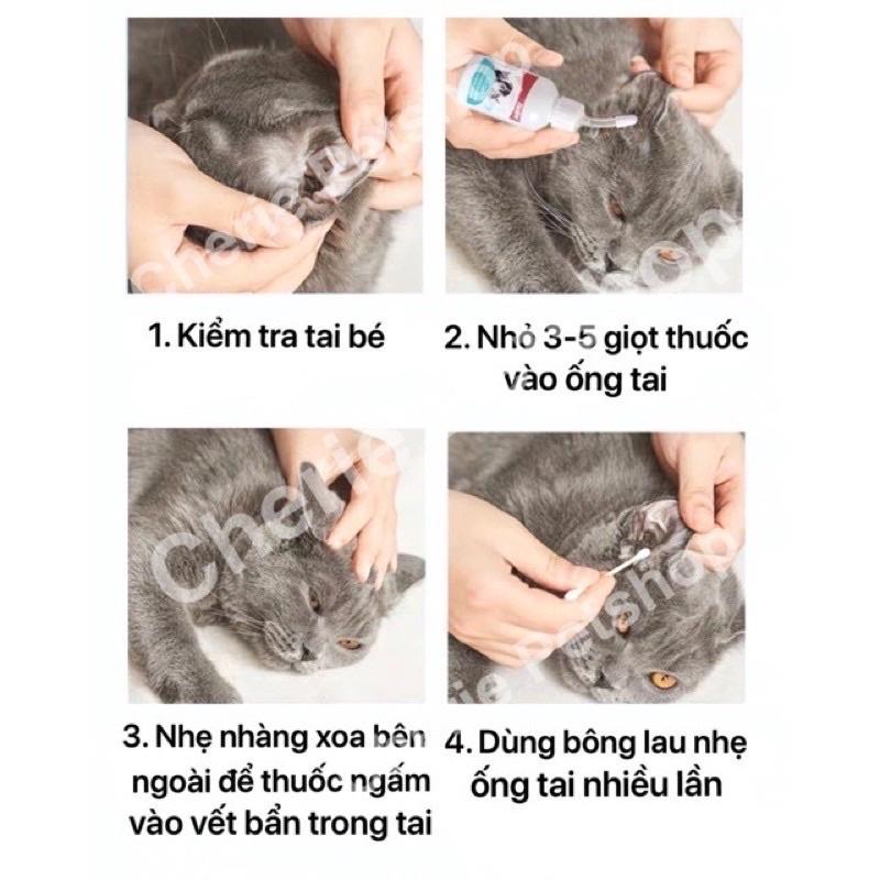 Nước rửa tai cho chó & mèo Bioline 50ml