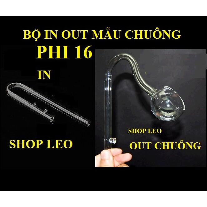 BỘ IN - OUT THỦY TINH PHI 16 MẪU CHUÔNG - IN OUT D16 HỒ THỦY SINH