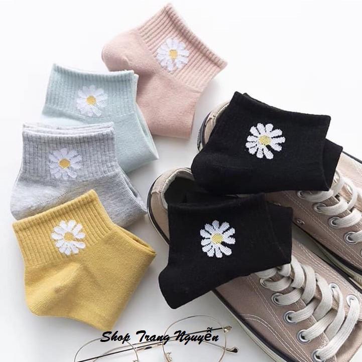 Set 3 đôi tất Hoa Cúc Hot Trend