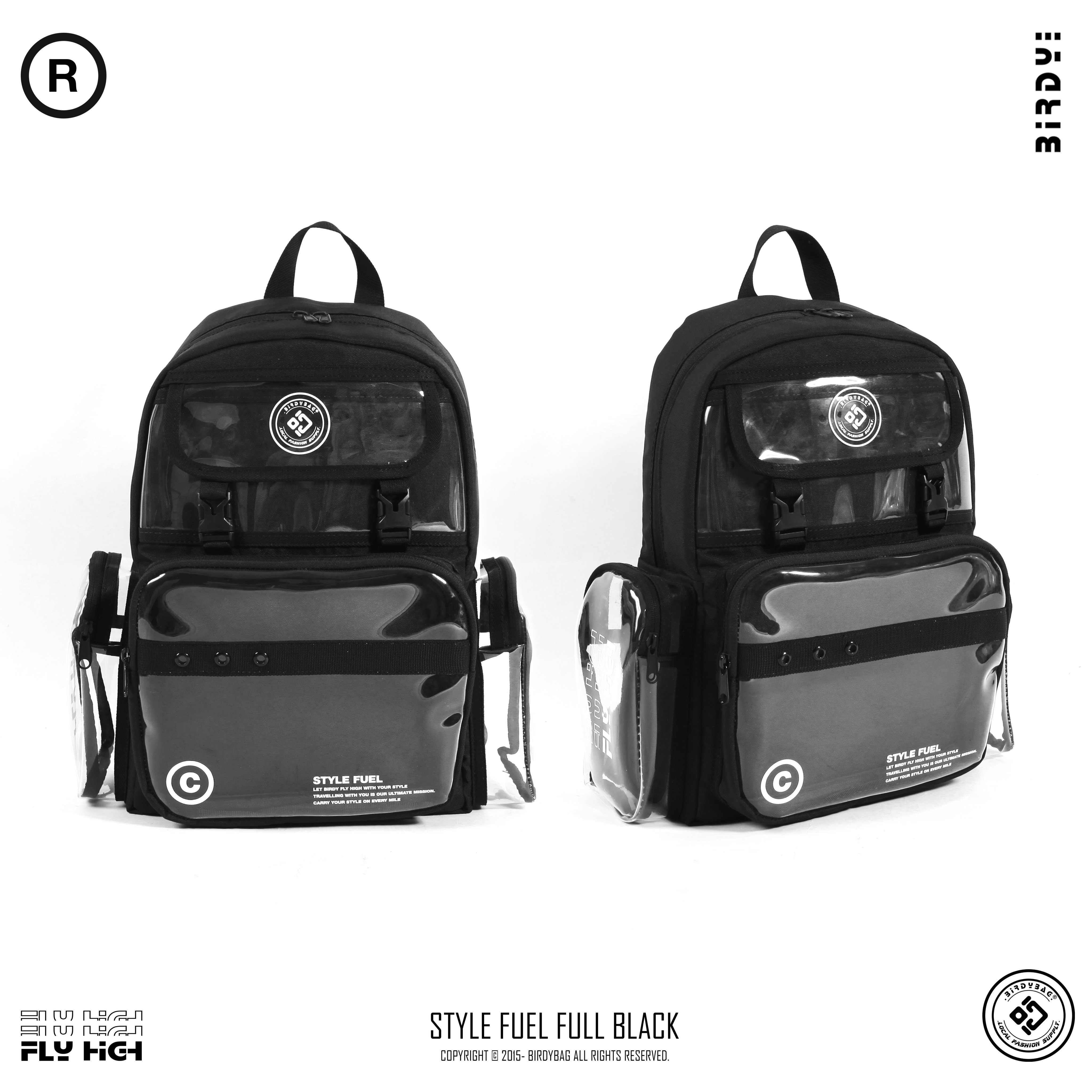 BALO ĐI HỌC  BIRDYBAG STYLE FUEL BACKPACK - BLACK