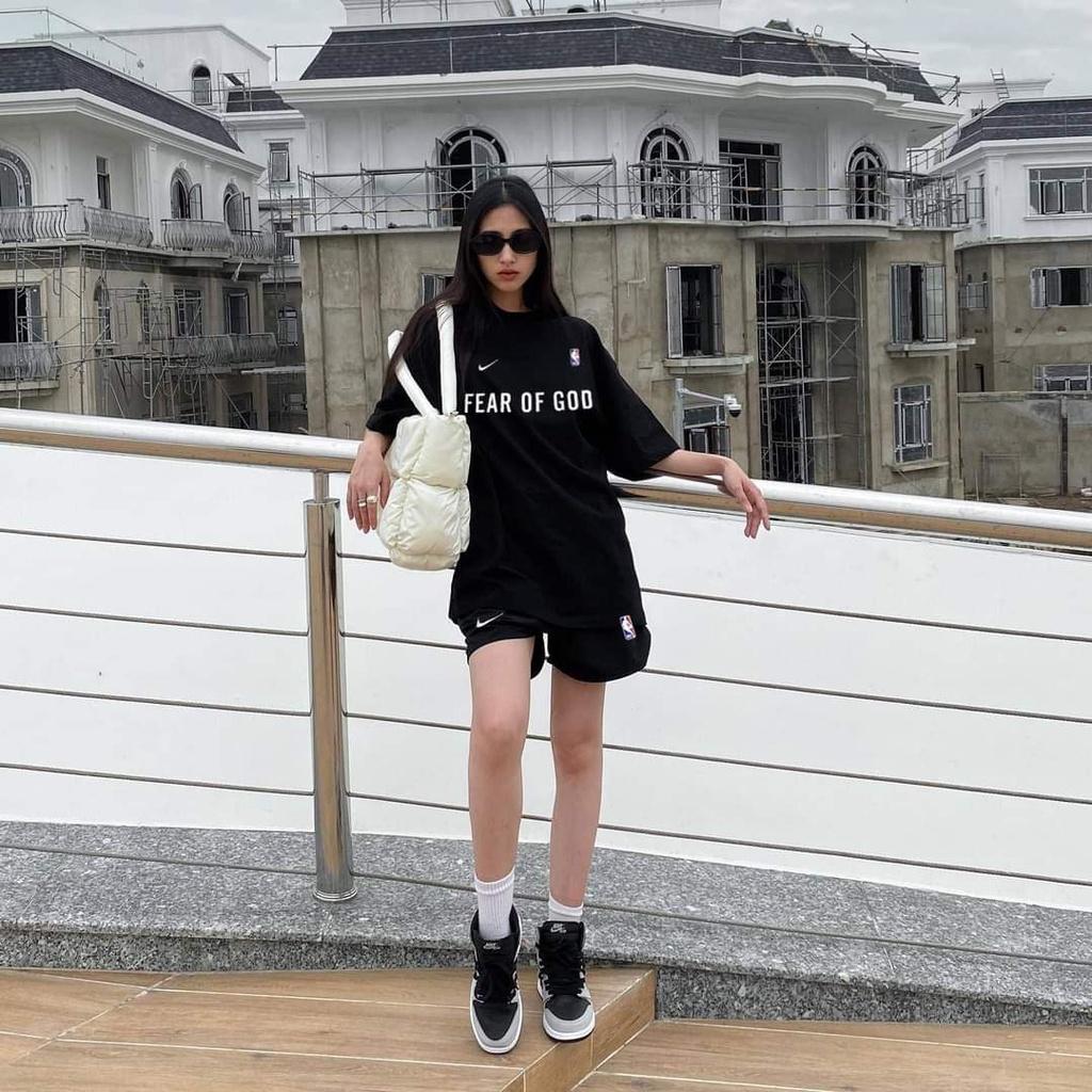 Bộ đùi nữ Set đồ nữ bộ quần short đùi áo form rộng tay lỡ, sooc phông mặc ở nhà Ulzzang