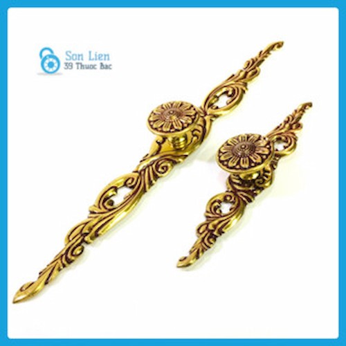 Tay Nắm Tủ Dây Màu Vàng Chất Liệu Đồng