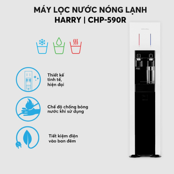 Máy lọc nước nóng lạnh Coway Harry CHP-590R - Hàng chính hãng