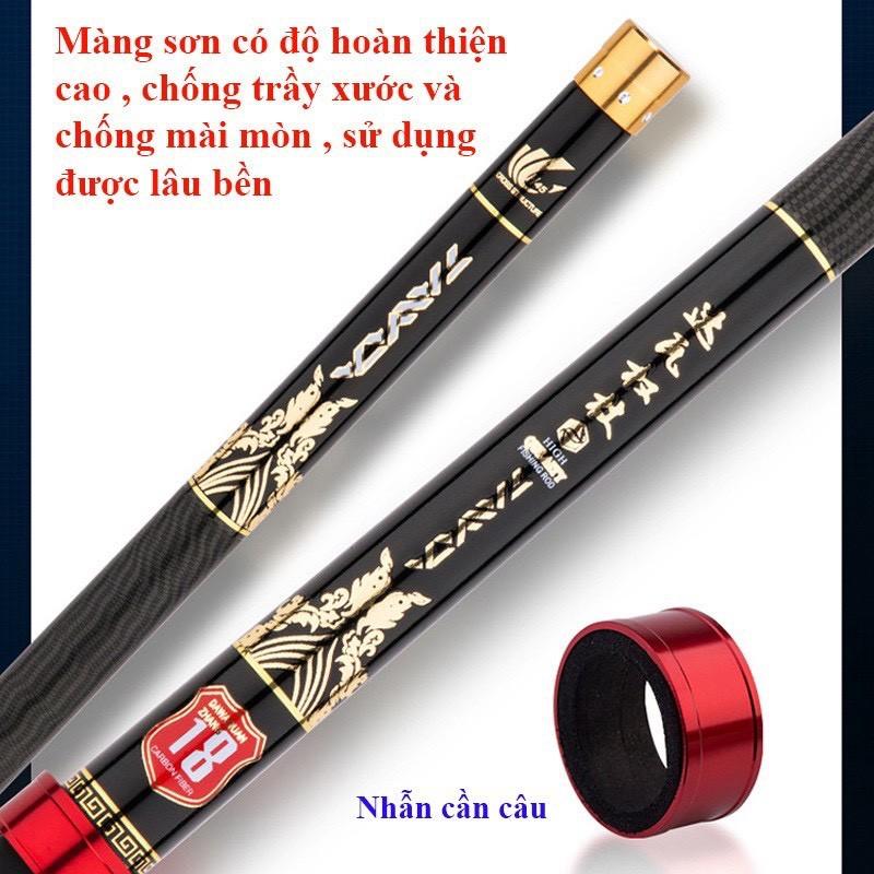 Cần Câu Tay , Cần Câu Đơn 5H TAWA Hắc Phụng Đủ Size + Tặng Nhẫn Cần Câu