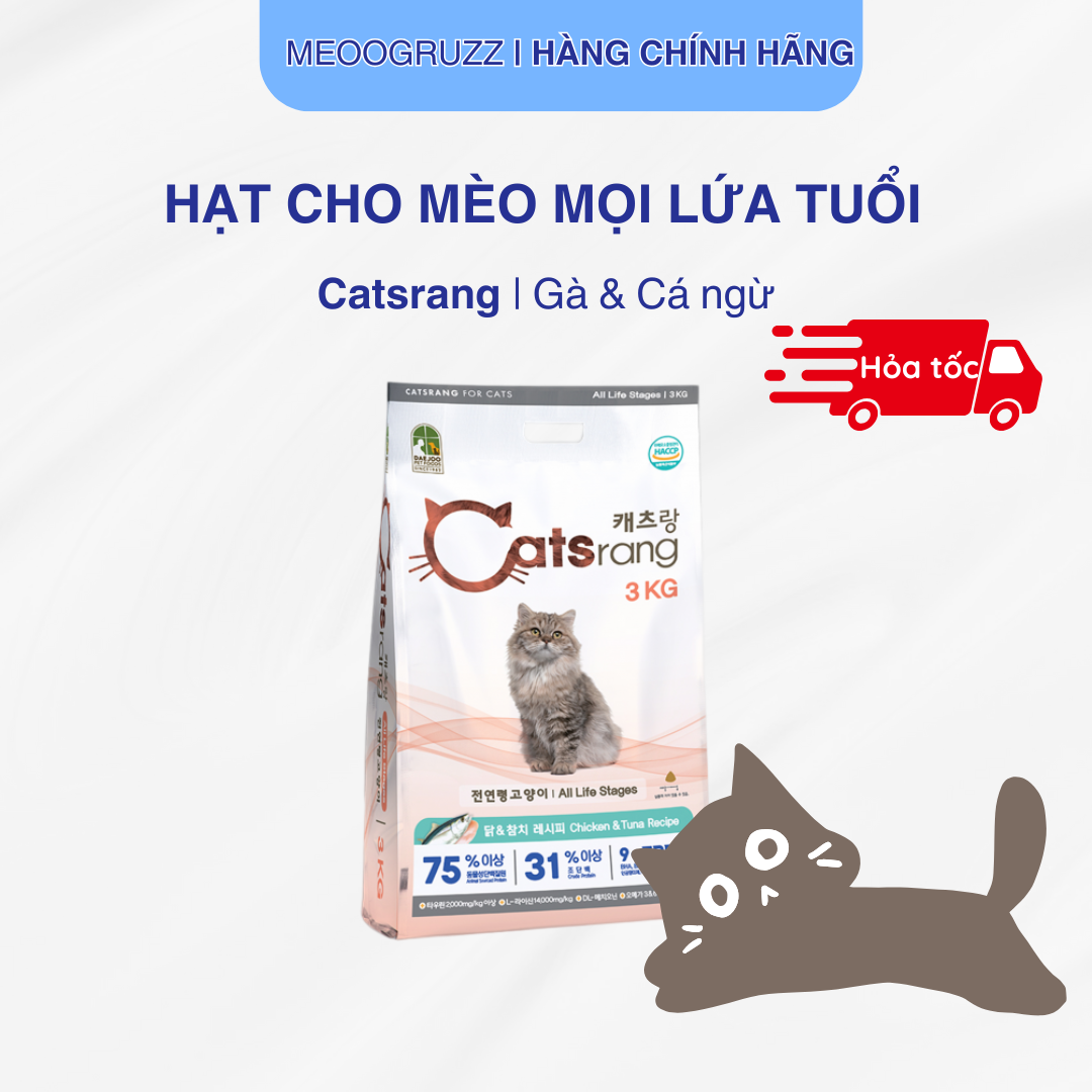 THỨC ĂN CHO MÈO MỌI LỨA TUỔI CATSRANG 3KG