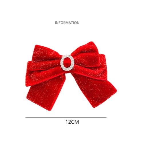 Kẹp Tóc Nơ To Màu Đỏ Phong Cách Hàn Quốc Dành Cho Bé Gái