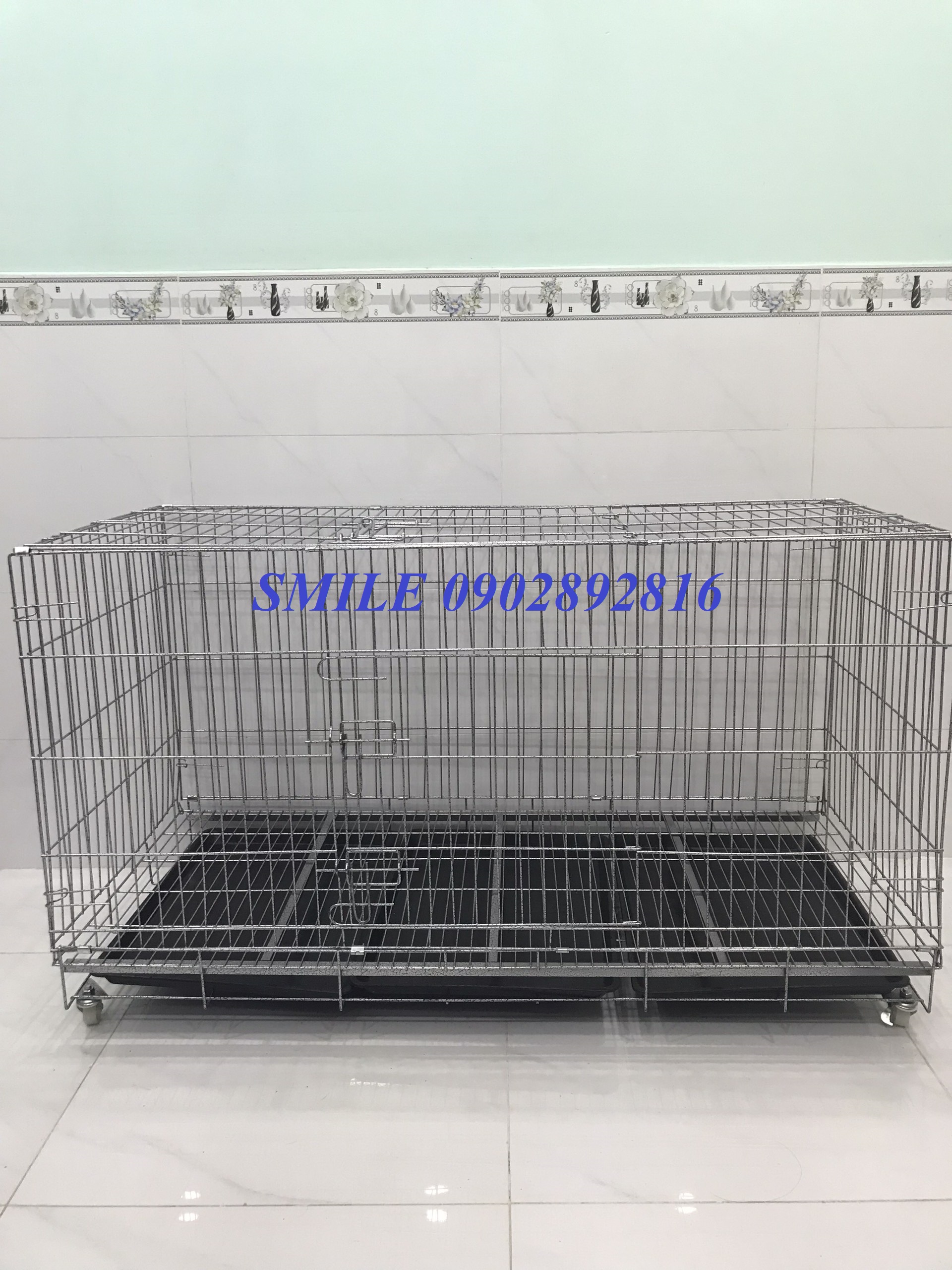 [HÀNG MỚI VỀ] Chuồng 1M3 Lớn Gấp Gọn Dành Cho Pet Lớn, Bigsize , Chuồng Thú Cưng sơn Tĩnh Điện