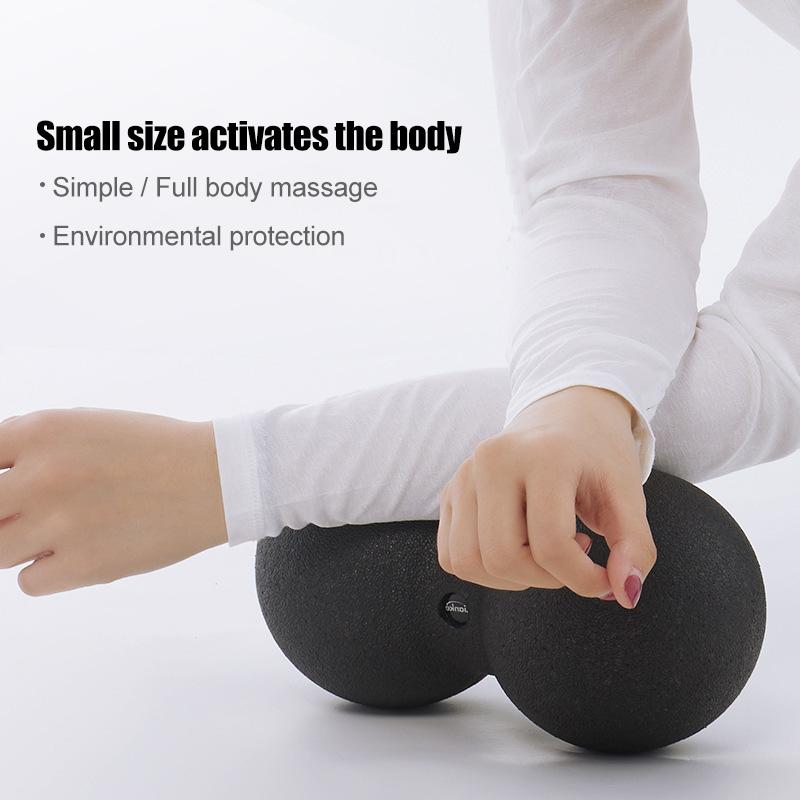 Mosodo Massage Yoga Roller EPP Bóng đậu phộng Khối thể dục Kéo dài Spoam Con lăn Myofascia Ball Huấn luyện Thiết bị tập thể dục Color: Ivory