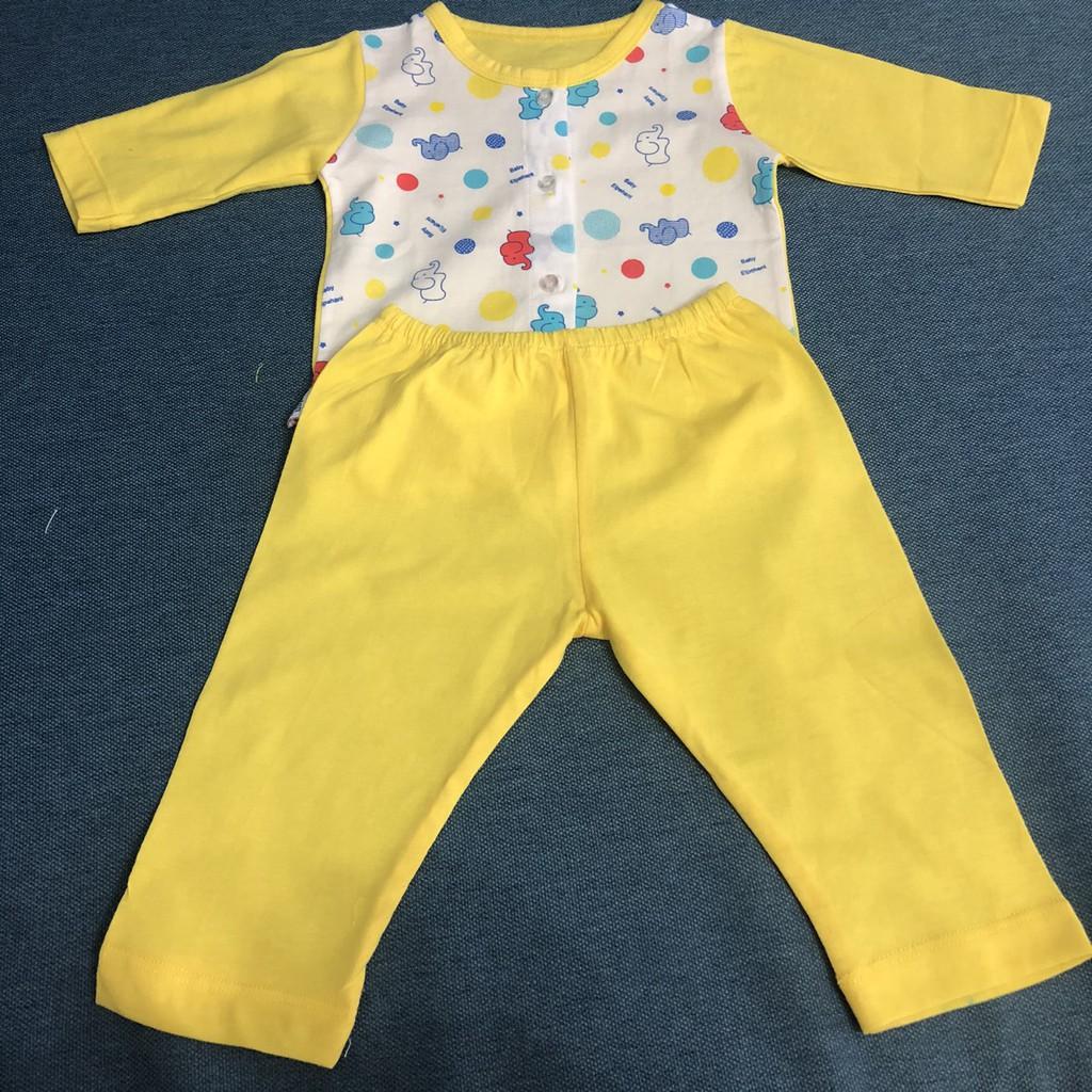 Đồ bộ dài tay cho bé gái 100% cotton