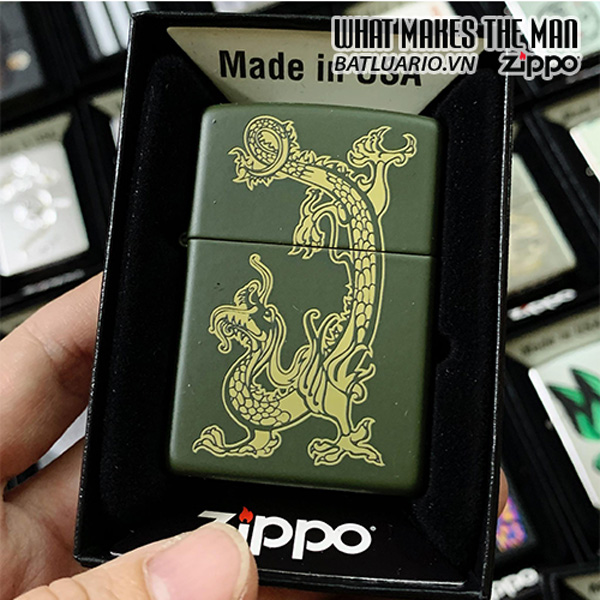 Bật Lửa Zippo 221 Laser Dragon