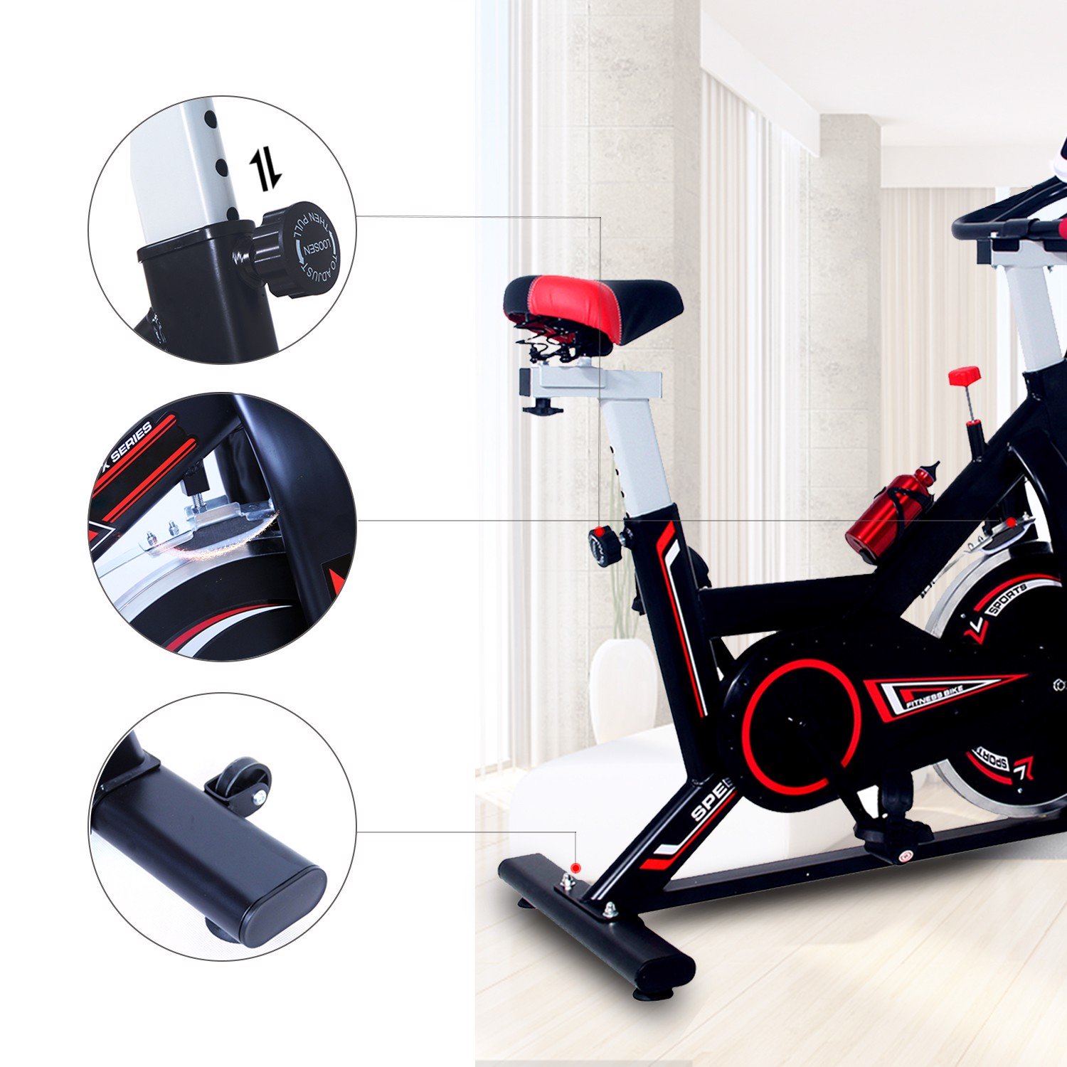 Xe đạp tập thể dục Spin Bike Air Bike MK207 - Hàng chính hãng