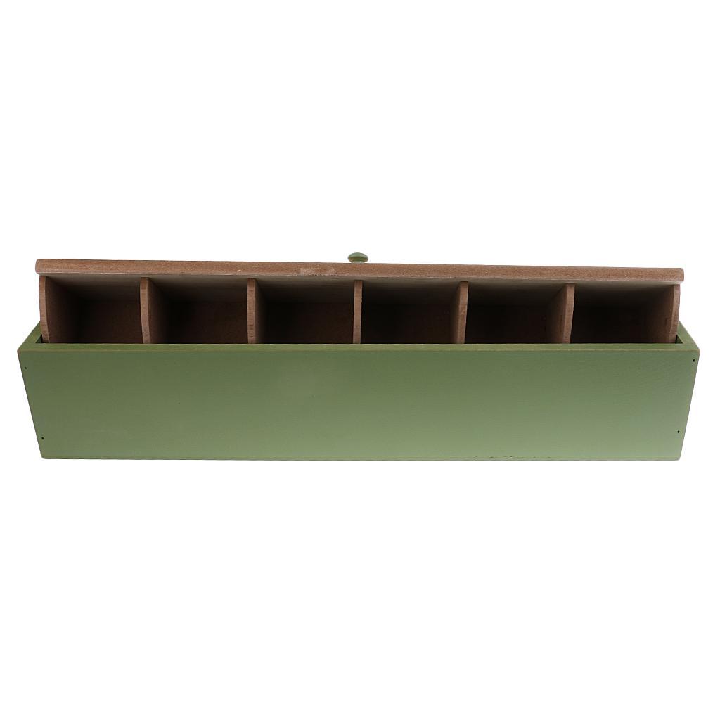 Wooden Desktop Makeup Storage Box Organizer Jewelry Storage Holder