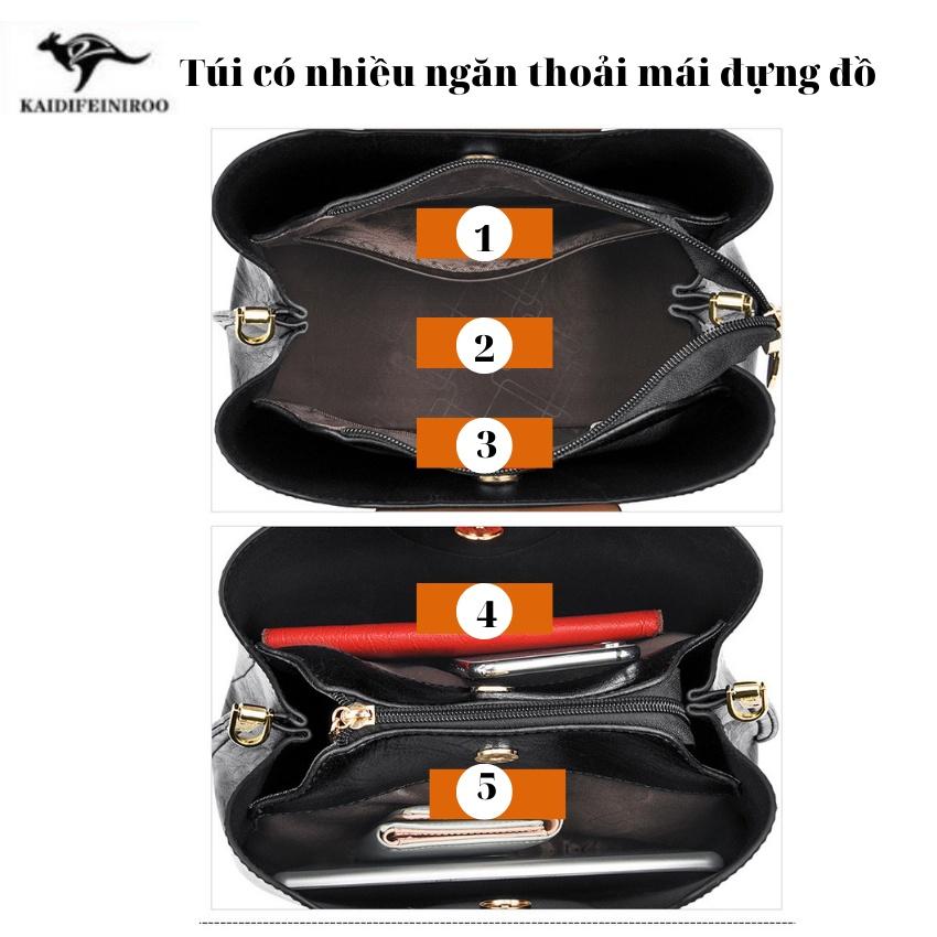 Túi xách nữ thời trang cao cấp công sở Hàn Quốc đẹp KAIDIFEINIROO KF06 (5860) Size 27cm