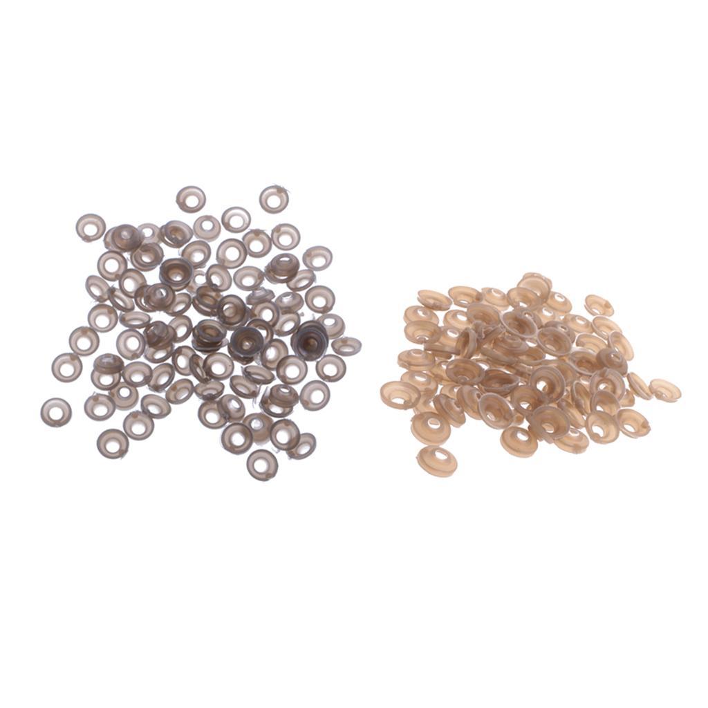 200 Pieces 9mm 11mm Plastic Safety Eyes Nose Washer BACK For Bear Doll DIY Craft
